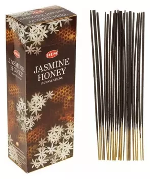 Благовония "HEM" 20 палочек угольные Jasmine Honey