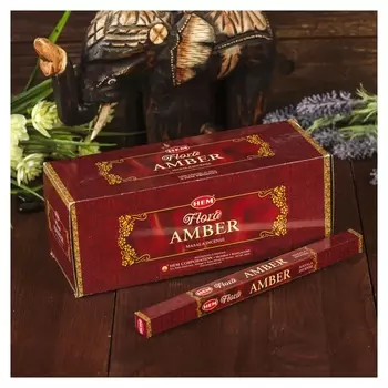Благовония "HEM" 8 палочек масала Amber