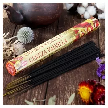 Благовония "HEM Cherry Vanilla" (Ванильная вишня), шестигранник, 20 палочек