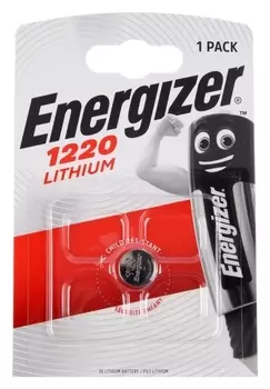 Батарейка литиевая Energizer, Cr1220-1bl, 3В, блистер, 1 шт.