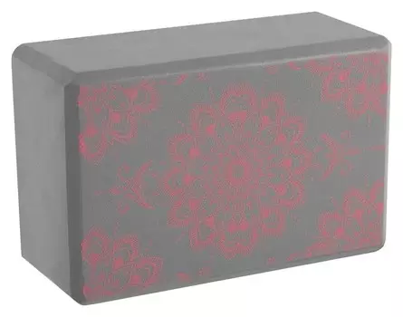 Блок для йоги 23 × 15 × 10 см, цвет серый