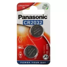 Батарейка литиевая Panasonic Lithium Power, Cr2032-2bl, 3В, блистер, 2 шт