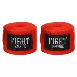 Бинт боксёрский Fight Empire 4 м, цвет красный