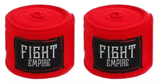 Бинты боксёрские эластичные Fight Empire 5 м, цвет красный