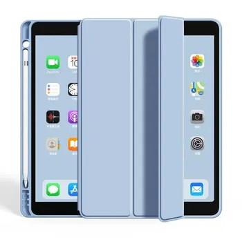 Чехол для iPad Air 1 Air 2 A1474 A1475 A1566 A1567 Smart Cover с держателем для карандаша iPad 9.7 5th 6th Gen 2017 2018 Funda coque capa Ipad 10th 10.9 2022 темно-зеленого