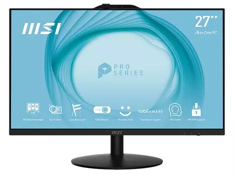 Моноблок AIO MSI PRO AP272 13M-251XRU 9S6-AF8311-251 (27", Core i5 13400, 16Gb/ HDD+SSD 1000Gb,256Gb, UHD Graphics 730) Черный