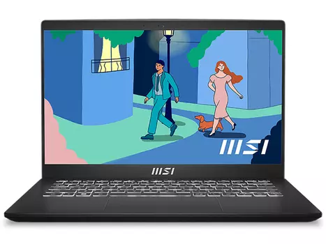 Ноутбук MSI Modern 14 C7M-238RU 9S7-14JK12-238 (14", Ryzen 5 7530U, 8Gb/ SSD 512Gb, Radeon Graphics) Черный