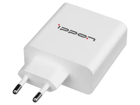Сетевое зарядное устройство Ippon CW61E, USB Type-C, до 61Вт, CW61E White