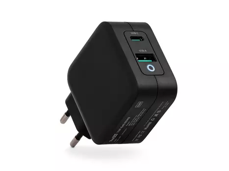 Сетевое зарядное устройство TopON GaN 65W USB, USB Type-C, Power Delivery, Quick Charge 4.0, Черный TOP-GaN-65WB Черный