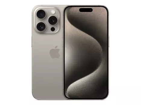 Смартфон Apple iPhone 15 Pro 256Gb Natural Titanium (iOS 17, A17 Pro, 6.1", 8192Mb/256Gb 5G ) [MTQA3CH/A]