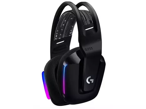 Гарнитура беспроводная Logitech G733, Wireless/USB, RGB подсветка, Черный 981-000864