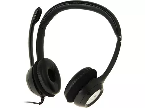Гарнитура проводная (наушники) Logitech H390, USB, Черный 981-000406
