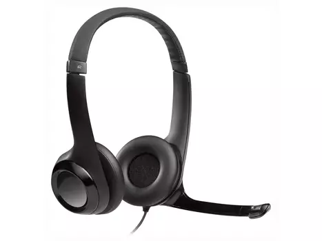 Гарнитура проводная (наушники) Logitech H390, USB, Черный 981-000803