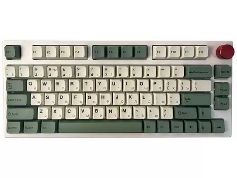 Клавиатура беспроводная механическая Epomaker TH80 Pro, Gateron Pro Yellow Switch, Bluetooth, RGB подстветка, 4000мАч, Белый TH80Pro-WHT-ENL-GatY