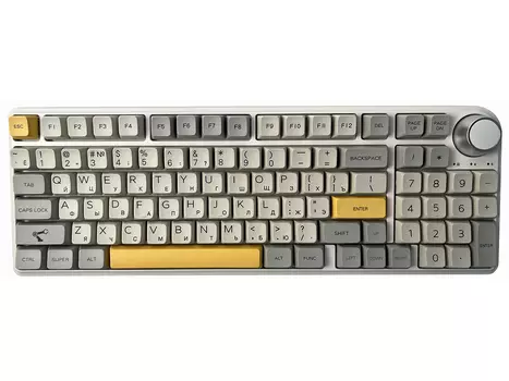 Клавиатура беспроводная механическая Epomaker TH96 Pro, Gateron Pro Blue Switch, Bluetooth, RGB, 6000мАч, Белый TH96-WHT-THE-GatB