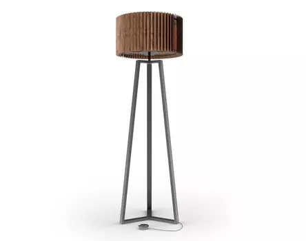 Напольный светильник rotor floor lamp (woodled) коричневый 160 см.