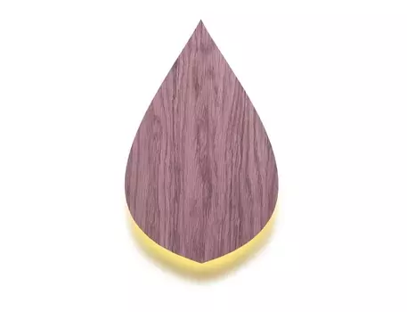 Настенный светильник vita leaf (woodled) розовый 38x24x5 см.