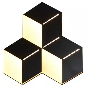 Настенный светодиодный светильник hiper losange h816-9 (hiper) черный 235x240x40 см.