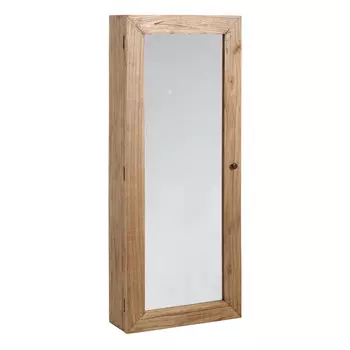 Настенное зеркало-шкаф alecia (to4rooms) коричневый 60.0x20.0x150.0 см.