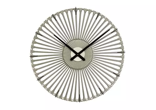 Настенные часы paz silver 75 (inshape) серебристый 4 см.