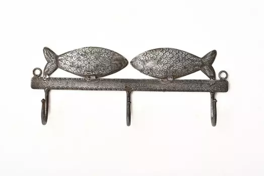 Настенный крючок (abby décor) черный 30x12x4 см.