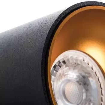 Накладной точечный светильник kanlux riti gu10 b/g 27571 (kanlux) черный