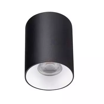 Накладной точечный светильник kanlux riti gu10 b/w 27568 (kanlux) черный