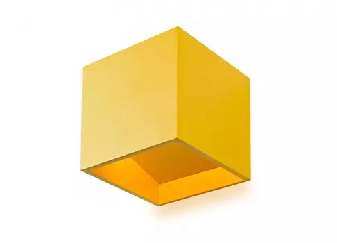 Настенный светильник dice (iledex) желтый 10 см.