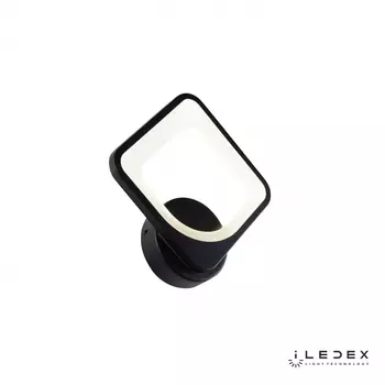 Настенный светильник iledex pluto (iledex) черный 22x23x5 см.