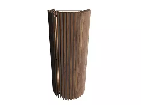 Настенный светильник rotor wall lamp vertical (woodled) коричневый 18x45x11 см.
