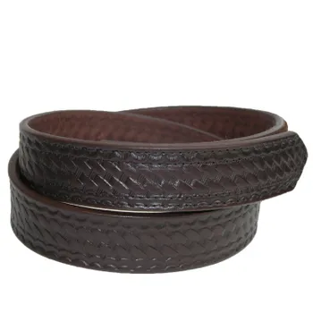 Мужской ремень Basketweave Mechanics с застежкой на крючок и петлю Boston Leather, коричневый