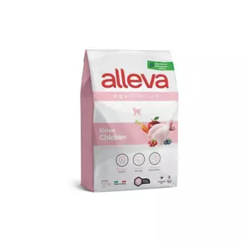 Alleva Equilibrium Chicken Kitten сухой корм для котят с КУРИЦЕЙ - 10 кг повседневный супер премиум низкозерновые для котят с курицей мешок Импортный корм 1 уп. х 1 шт. х 10 кг