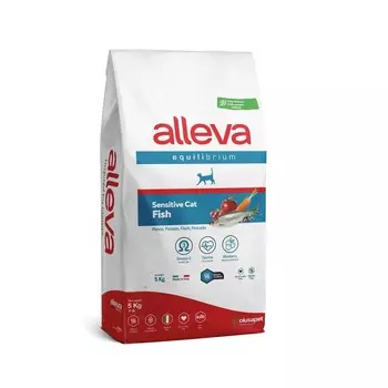 Alleva Equilibrium Sensitive Fish Adult Cat сухой корм для взрослых кошек, с рыбой - 5 кг повседневный супер премиум без курицы с рыбой для всех пород мешок Италия 1 уп. х 1 шт. х 5 кг