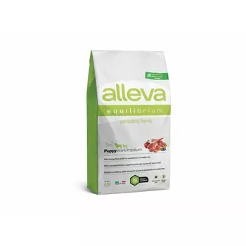 Alleva Equilibrium Sensitive Puppy Mini Medium сухой корм для щенков мелких и средних пород, с ЯГНЕНКОМ - 2 кг повседневный супер премиум низкозерновые для щенков с ягненком породы мелкого размера мешок Импортный корм 1 уп. х 1 шт. х 2 кг