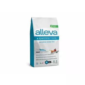 Alleva Equilibrium Sensitive Ocean Fish Adult Mini/Medium сухой корм для взрослых собак мелких и средних пород с океанической РЫБОЙ - 2 кг повседневный супер премиум низкозерновые для взрослых с океанической рыбой породы мелкого размера мешок Импортный корм 1 уп. х 1 шт. х 2 кг