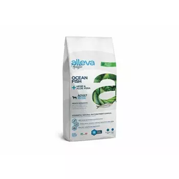 Alleva Holistic Adult Ocean Fish Medium/Maxi сухой корм для взрослых собак с океанической РЫБОЙ, коноплей и алое вера - 12 кг повседневный супер премиум беззерновые для взрослых с океанической рыбой породы крупного размера мешок Импортный корм 1 уп. х 1 шт. х 12 кг