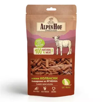 AlpenHof Мини лакомство для кошек, колбаски баварские из ягненка для кошек - 50 г повседневный для взрослых с ягненком Китай 1 уп. х 1 шт. х 0.05 кг