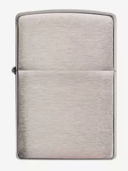 Зажигалка ZIPPO Armor™ c покрытием Brushed Chrome, латунь/сталь, серебристая, матовая, 38x13x57 мм, Серебряный