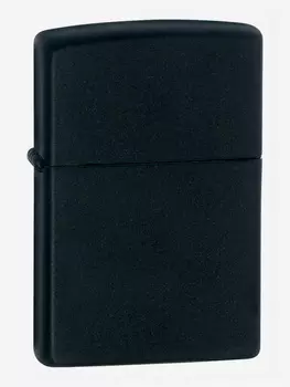 Зажигалка ZIPPO Classic с покрытием Black Matte, латунь/сталь, чёрная, матовая, 38x13x57 мм, Черный