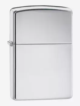 Зажигалка ZIPPO Classic с покрытием High Polish Chrome, латунь/сталь, серебристая, 38x13x57 мм, Серебряный