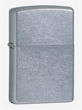 Зажигалка ZIPPO Classic с покрытием Street Chrome™, латунь/сталь, серебристая, матовая, 38x13x57 мм, Серебряный