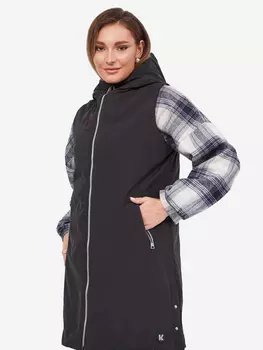 Жилет двухсторонний утепленный с капюшоном KATEN, Черный