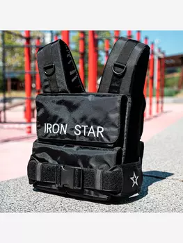 Жилет-утяжелитель IRON STAR Standart (10 Кг), Черный
