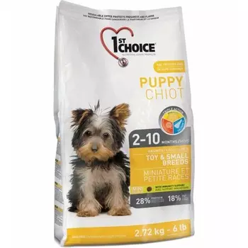 1st Choice Puppy для щенков миниатюрных и мелких пород с курицей повседневный супер премиум для щенков с курицей породы мелкого размера мешок Канада 1 уп. х 1 шт. х 7 кг