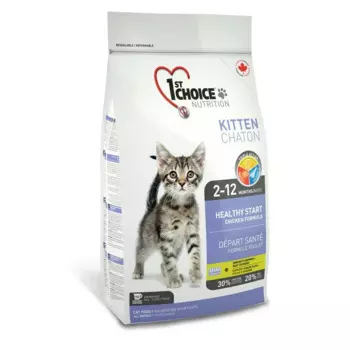 1st Choice Здоровый старт для котят с ЦЫПЛЕНКОМ - 2.72 кг повседневный супер премиум для котят с цыпленком мешок Импортный корм 1 уп. х 1 шт. х 2.72 кг