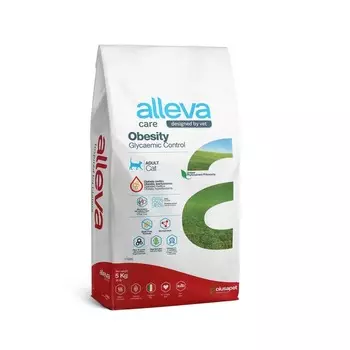 Alleva Care Cat Adult Obesity Glycaemic Control сухой корм для кошек, для снижения избыточной массы тела - 5 кг ветеринарный супер премиум беззерновые для всех возрастов для всех пород мешок Италия 1 уп. х 1 шт. х 5 кг
