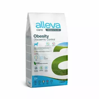 Alleva Care Dog Adult Obesity Glycemic Control сухой диетический корм для взрослых собак для контроля веса и при ожирении - 2 кг ветеринарный супер премиум низкозерновые для взрослых с курицей для всех пород мешок Импортный корм 1 уп. х 1 шт. х 2 кг