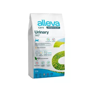 Alleva Care Cat Adult Urinary 360 сухой диетический корм для взрослых кошек при заболевании мочевыводящих путей (струвиты) - 5 кг диетические супер премиум низкозерновые для взрослых с яйцом мешок Импортный корм 1 уп. х 1 шт. х 5 кг