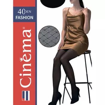 колготки CINEMA Fashion 40den nero 4