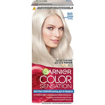 GARNIER Стойкая крем-краска для волос "Платиновый Блонд" Color Sensation